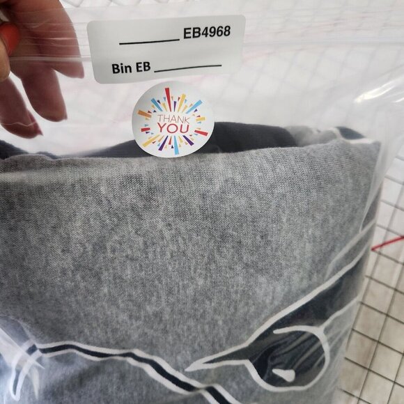 Vtg Baby Phat Y2K Cat Graphic Hoodie Jacket Gray Zip Teen Large Women Size Small - Picture 16 of 16